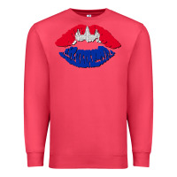 Cardinal cambodian flag lips Premium Sweatshirt - AdoDesignShop