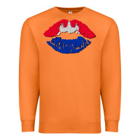 Carrot cambodian flag lips Premium Sweatshirt - AdoDesignShop