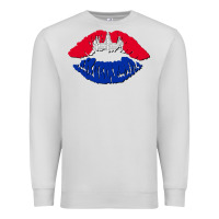Dove Grey cambodian flag lips Premium Sweatshirt - AdoDesignShop