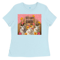 Just A Girl Who Loves Goats Tumbler Ladies Tee | Teevron