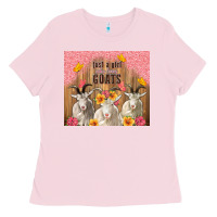 Bubblegum Pink just a girl who loves goats tumbler Ladies Tee - TumblerDesignByShophia