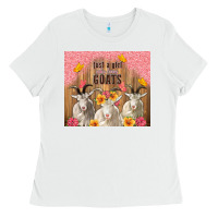White just a girl who loves goats tumbler Ladies Tee - TumblerDesignByShophia