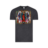 Vintage Black lady of guadalupe th of july Vintage Tee - Jasminsmagicworld