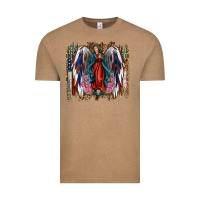 Vintage Coffee lady of guadalupe th of july Vintage Tee - Jasminsmagicworld
