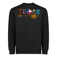 Black texas with arrow and sunflowers Heavyweight Sweatshirt - Artiststas