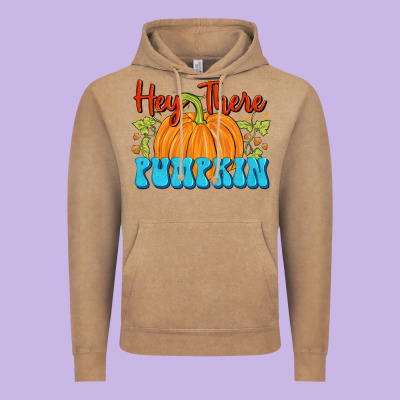 Hey There Pumpkin Vintage Hoodie Designed By Fadigitalartstudio