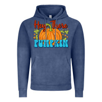 Vintage Denim Hey There Pumpkin Vintage Hoodie - FaDigitalArtStudio