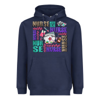 Navy nurse nurse nurse with nurse element Heavyweight Hoodie - AdoDesignShop