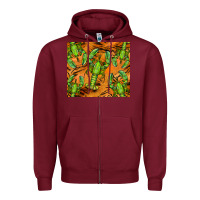 Burgundy lobster tumbler Zipper Hoodie - BarkalooDesign
