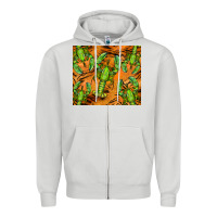Dove Grey lobster tumbler Zipper Hoodie - BarkalooDesign