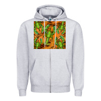 Heather Grey lobster tumbler Zipper Hoodie - BarkalooDesign