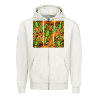 Oatmeal Heather lobster tumbler Zipper Hoodie - BarkalooDesign