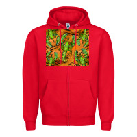 Red lobster tumbler Zipper Hoodie - BarkalooDesign