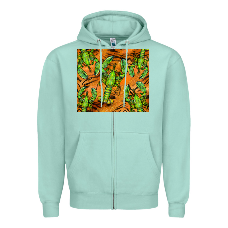 Lobster Tumbler Zipper Hoodie by BarkalooDesign | Teevron
