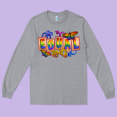Equal Rights Long Sleeve Tee Designed By Fadigitalartstudio