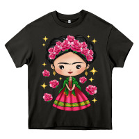 Asphalt Mexican Girl Heavy Core Tee - texasbilliewilder