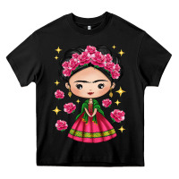 Black Mexican Girl Heavy Core Tee - texasbilliewilder