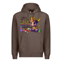 Coffee real dragon through christmas Premium Hoodie - CowhideDigitalArt