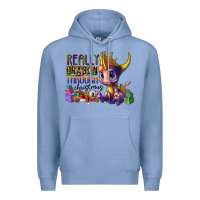Colony Blue real dragon through christmas Premium Hoodie - CowhideDigitalArt