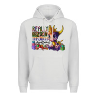 Dove Grey real dragon through christmas Premium Hoodie - CowhideDigitalArt