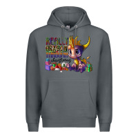 Rock real dragon through christmas Premium Hoodie - CowhideDigitalArt