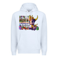 White real dragon through christmas Premium Hoodie - CowhideDigitalArt