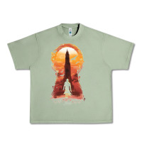 Oil Green Retro Animation  Novel Art Characters Poster Urban Heavy Tee - maiPhamDesign