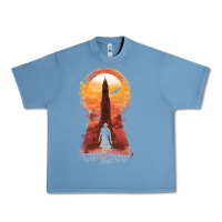Pebble Blue Retro Animation  Novel Art Characters Poster Urban Heavy Tee - maiPhamDesign