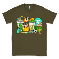 Army Green Football coffee cups Classic Tee - HowdyJamesFarm