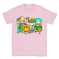 Bubblegum Pink Football coffee cups Classic Tee - HowdyJamesFarm