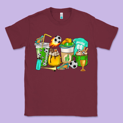 Football Coffee Cups Classic Tee Designed By Howdyjamesfarm