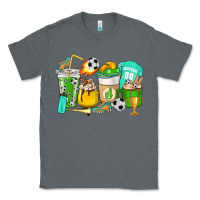 Charcoal Heather Football coffee cups Classic Tee - HowdyJamesFarm