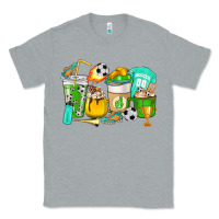 Heather Grey Football coffee cups Classic Tee - HowdyJamesFarm