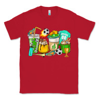 Red Football coffee cups Classic Tee - HowdyJamesFarm