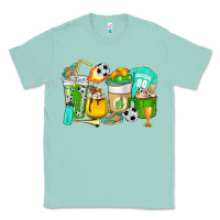 Seafoam Football coffee cups Classic Tee - HowdyJamesFarm