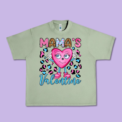 Mama's Valentine Olivia Urban Heavy Tee Designed By Oliviacreatesart