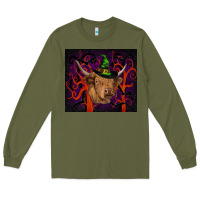 Army Green halloween glitter highland cow tumbler Long Sleeve Tee - RanaPortraitStore
