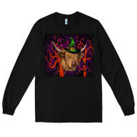 Black halloween glitter highland cow tumbler Long Sleeve Tee - RanaPortraitStore
