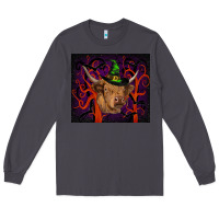 Smoke halloween glitter highland cow tumbler Long Sleeve Tee - RanaPortraitStore
