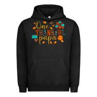 Pigment Black one thankful papa Urban Hoodie - JahusDesignShop
