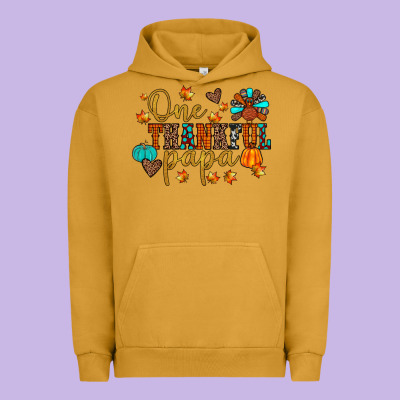 One Thankful Papa Urban Hoodie Designed By Jahusdesignshop