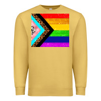 Antique Gold pride flag Premium Sweatshirt - AdoDesignShop