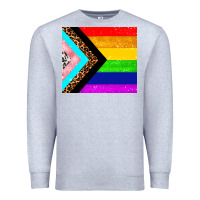 Heather Grey pride flag Premium Sweatshirt - AdoDesignShop