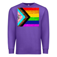 Purple pride flag Premium Sweatshirt - AdoDesignShop