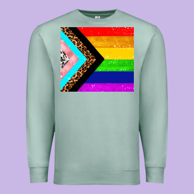 Pride Flag Premium Sweatshirt Designed By Adodesignshop