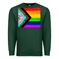 Sports Green pride flag Premium Sweatshirt - AdoDesignShop