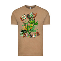 Vintage Coffee Lucky Saurus Vintage Tee - CowGirlArtShop