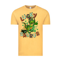 Vintage Mustard Lucky Saurus Vintage Tee - CowGirlArtShop