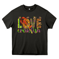 Asphalt Mardi Gras love crawfish Heavy Core Tee - NancyCooperArtShop