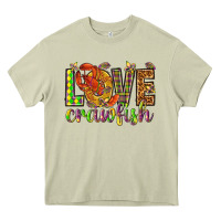 Mossy Mardi Gras love crawfish Heavy Core Tee - NancyCooperArtShop